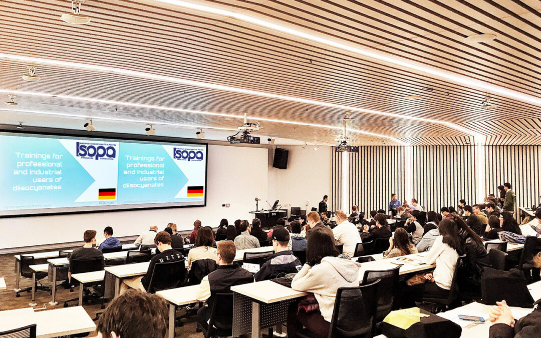 Trainings for professional and industrial users of diisocyanates are now available in German